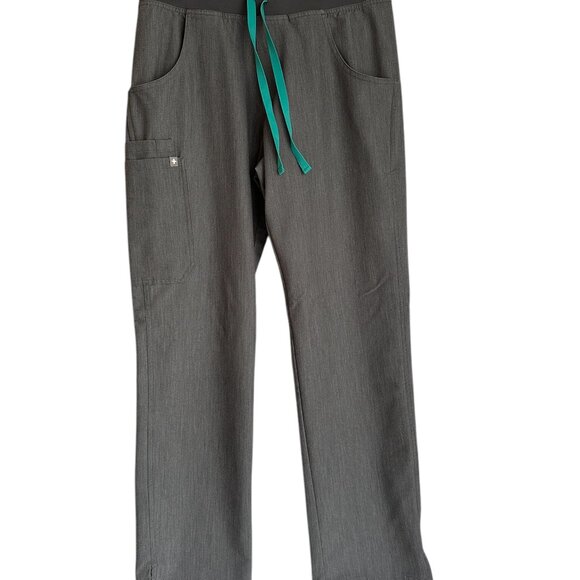 FIGS Technical Collection scrub set gray short sleeve top and pants Sz S - Picture 6 of 8